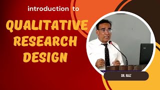 Qualitative Research Design Basics [upl. by Ramsa]