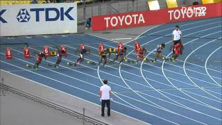 100m men heats heat 7 IAAF World Championships Daegu 2011 [upl. by Edmund]