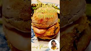 SALSA GOLF SIN Mayo  Salsa Rosa Casera con Pique por CHEF PACHI shortsyoutube [upl. by Alikam]