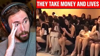 Chinas Gold Digger Industry More Than Money They Take Lives  Asmongold Reacts [upl. by Ellemac301]