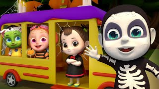 Halloween Wheels On The Bus 🎃  Halloween Songs  Nursery Rhymes amp Kids Songs  Rosoo Songs [upl. by Nivram]