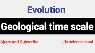 Geological time Scale Important key points on Geological time scale Exam points on GTS Evolution [upl. by Eedrahc111]