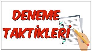 Deneme Sınavı Taktikleri [upl. by Nirrat822]