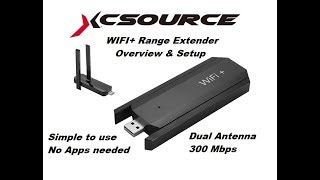 XCSOURCE 300mbps WIFI REPEATER OVERVIEW amp SETUP [upl. by Alfonzo]