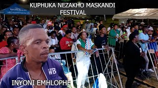 INYONI EMHLOPHE KWI KHUPHUKA NEZAKHO FESTIVAL IBINANDISA ESTAGE BAJABULA ABANTU [upl. by Dyann305]