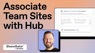 Associate Team Site with a Hub [upl. by Skutchan267]