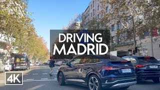 4K Driving Madrid  Salamanca  Chamartín  Tetuán  Moncloa  POV 4K HDR [upl. by Jepum]