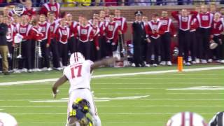 Jourdan Lewis Interception vs Wisconsin [upl. by Ydnes]