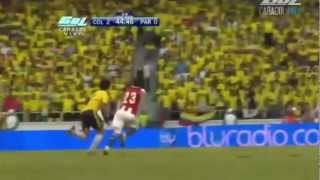 Colombia vs Paraguay 20 Eliminatorias Mundial Brasil 2014 [upl. by Atinihc]