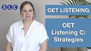 OET LISTENING  Listening Part C  How to PASS the exam [upl. by Kesley]