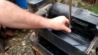 PLANER Harbor Freight blade removal and sharpening [upl. by Rahel]