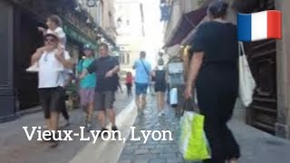 Lyon Vieux Lyon France 4K walking tour [upl. by Dewhirst]