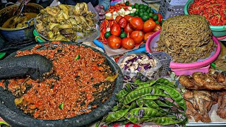 MAKAN DI SINI BANYAK BONUSAN SAMBEL ULEG PEDESNYA BIKIN NAGIH  WARUNG LESEHAN MBAK ARUM [upl. by Els]