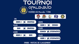 TOURNOI U13 GARÇONS  MATCHS DE CLASSEMENT [upl. by Eyot]