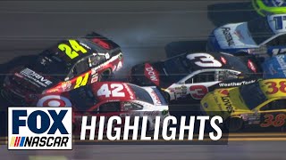 Austin Dillon Wrecks Jeff Gordon on Last Lap  2015 NASCAR Sprint Cup [upl. by Toll]