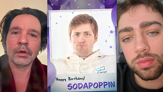 Sodapoppin Loses It Over Friends Birthday Greetings [upl. by Franny]