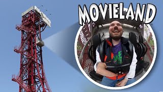 MOVIELAND VLOG  CAMERA OVERLEDEN  ILLEGALE TOWER OF TERROR  IK ZAT IN DEZE STUNT SHOW [upl. by Yenahc715]