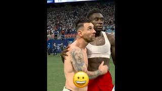 Messi amp Alphonso Davies Friendship 🥰 [upl. by Orman]