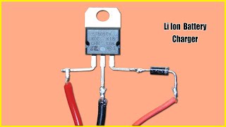 Simple 37v lithiumion Battery Charger Circuit [upl. by Euqinom]