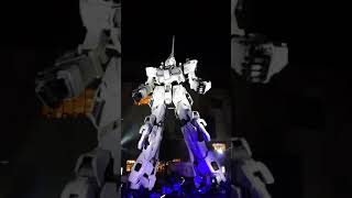 quotTransformationquot of lifesized Unicorn Gundam statue at Odaiba RAW VIDEO [upl. by Anyek]