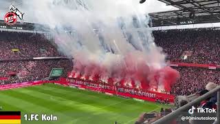 FC Koln vs Borussia Monchengladbach Pyroshow  Rheinderby [upl. by Inimod353]