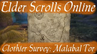 Clothier Survey Malabal Tor Elder Scrolls Online [upl. by Eitirahc]