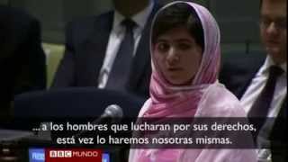 Discurso de Malala Yousafzai en la ONU Sub en español [upl. by Auohc]