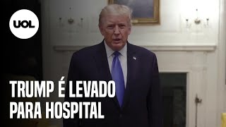 Com covid19 Donald Trump é levado para hospital militar [upl. by Noivax546]