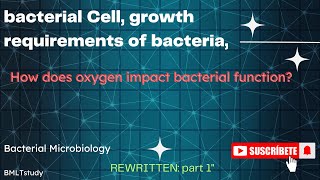 bacterial Cell growth requirements of bacteria explain in detail [upl. by Leduar172]