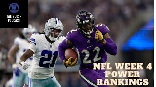 NFL Week 4 Power Rankings [upl. by Marlee]