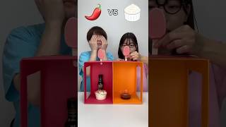 Watermelon Icecream Vs Chili Sauce Eating Challenge 😅 foodchallenge lovehumanity shortvideo [upl. by Suissac]