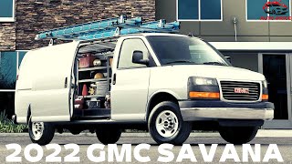 2022 GMC Savana  The Perfect 2022 Savana Cargo Van  Exterior Interior Specs Details [upl. by Dowdell]