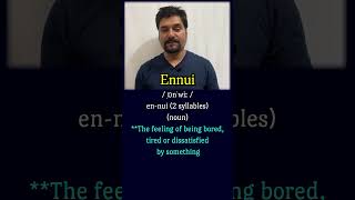 “Ennui” meaning with examples wordmeaning englishpractice speakingpractice englishvocabulary [upl. by Randolph]