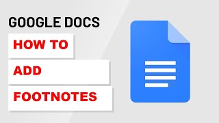 How To Insert Footnotes in Google Docs 2022 [upl. by Aleafar]