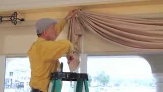 Video 36 DIY Drapery Luxurious Window Treatments with Valances Swags Scrolls and Holdbacks [upl. by Betteann]