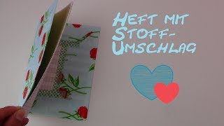 DIY Organizer Notizbuch Tagebuch Adressbuch mit Stoff verschönern und gestalten Back to School [upl. by Mccreary]