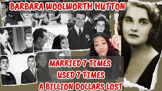 Barbara Hutton Billionaire Heiress Married 7 Times and Flat Broke When She Died WHY  OHS [upl. by Gnem70]