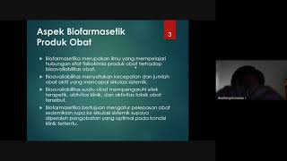 Rekaman kuliah Biofarmasetika Tahapan proses biofarmasetika Obat di dalam tubuh [upl. by Carlisle713]