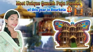 Ganesh puja Rourkela  Rourkela Ganesh puja 2k24  Rourkela vlog  Amrita Mahato [upl. by Dosia]