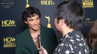 Brandon Perea Carpet Interview at HCA Film Awards 2023 [upl. by Davison]