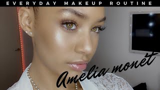 Everyday Makeup Routine  Amelia Monét [upl. by Eerol]