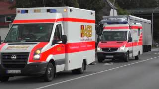 Patiententransportzug 10 Kreis Gütersloh amp RTW MalteserHilfsdienst Landkreis Osnabrück RW Bramsche [upl. by Ena221]