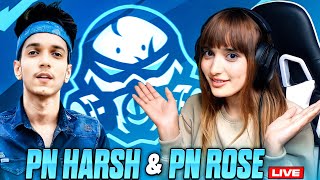 PN HARSH amp PN ROSE LIVE RANK PUSH TO GRANDMASTER 🤩🔥  PNHARSH SHORTS PNROSE FREEFIRELIVE [upl. by Ardnama]