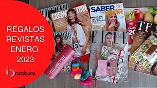 🎁 REGALOS REVISTAS ENERO 2023 ► REVISTAS COSMOPOLITAN WOMAN TELVA ELLE y SABER VIVIR [upl. by Hcurob]