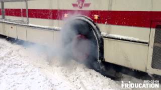 Toronto Snow Storm  TTC Bus Burnout [upl. by Innattirb165]