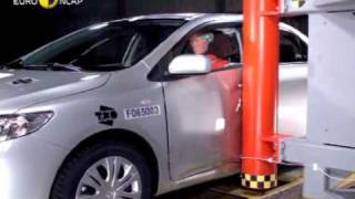 Euro NCAP  Toyota Corolla  2007  Crash test [upl. by Namus]