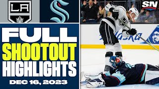 Los Angeles Kings at Seattle Kraken  FULL Shootout Highlights [upl. by Ttelrahc]