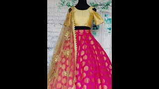 Brocade Lehenga Choli Designs ideasLatest Banarsi pink Lehengas [upl. by Schroth]