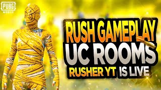 Pubg Mobile Live  Rush Gameplay With Rusher YT [upl. by Ten]