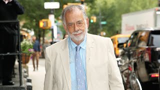 Francis Ford Coppola arrives at Robert de Niros 80th birthday party in New York City [upl. by Ahtennek]